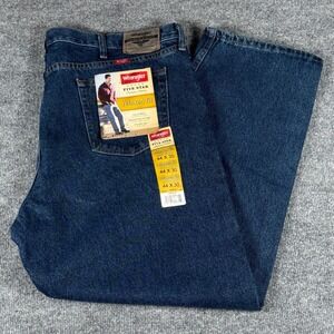 Wrangler Relaxed Fit Jeans 44x30 Straight Leg Denim Cowboy Workwear Normcore Nee